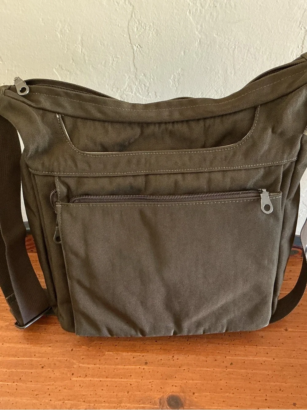 Ellington Olive Canvas Messenger Bag for Men